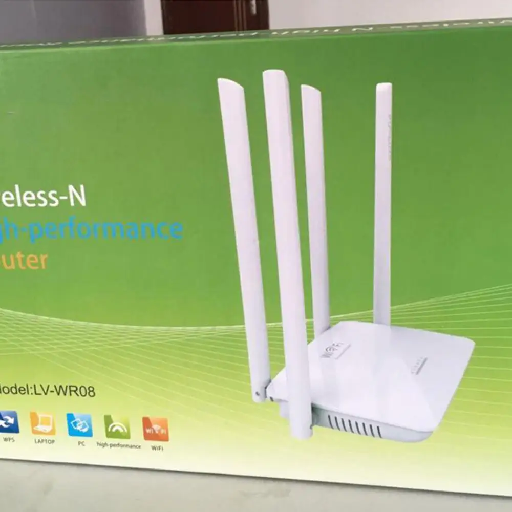 802.11n 300 Мбит/с беспроводной Wi-Fi маршрутизатор высокой мощности 4 антенны широкий охват простая настройка Wifi диапазон усилителя