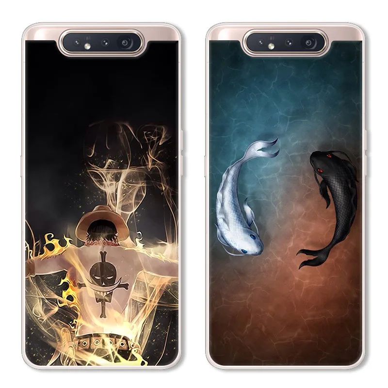 Подходит для Galaxy SAMSUNG A80, чехол для телефона, ударопрочный SM-A805F, защитный чехол, модный мужской персональный и креативный