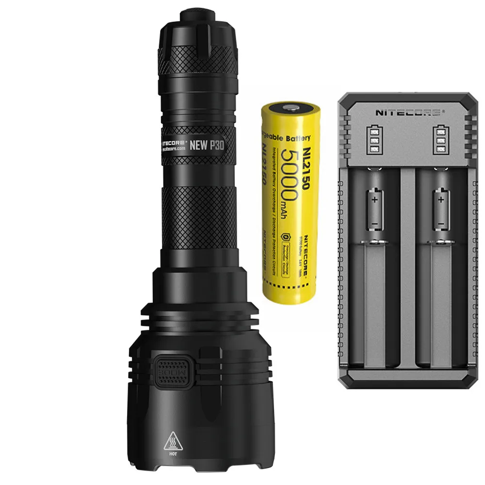 NITECORE P30 охотничий светильник XP-L HI V3 max 1000 люмен длинный бросок 618 м 21700 фонарь на батарейках уличный спортивный светильник - Испускаемый цвет: NEW P30 NL2150 UI2