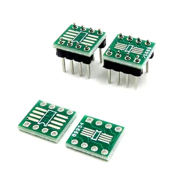 

Electronic Circuit TSSOP8 SSOP8 SOP8 SMD To DIP8 Adapter to DIP+ Pin Header PCB Board Converter Double Sides 0.65mm/1.27mm 10pcs