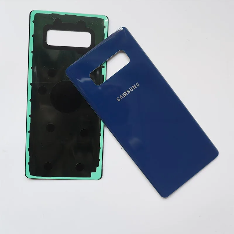 Samsung Note 8 N950 SM-N950F N950FD Задняя стеклянная крышка для батареи задняя дверь чехол для samsung Galaxy Note 8 задняя крышка - Цвет: Blue
