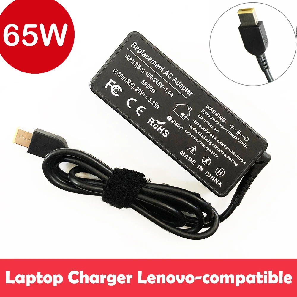 Adaptador de fuente de alimentación para Lenovo IdeaPad U410, PA-1650-56LC, 3.25A, 65W, cargador - AliExpress Ordenadores oficina