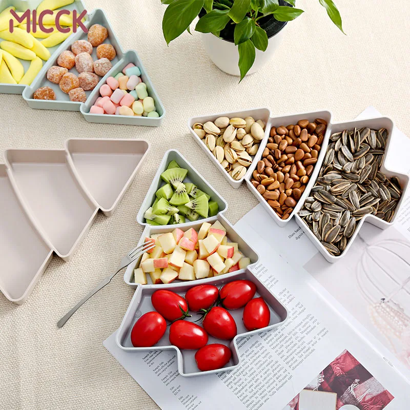 MICCK креативная Рождественская елка форма конфеты закуски орехи семена сухие