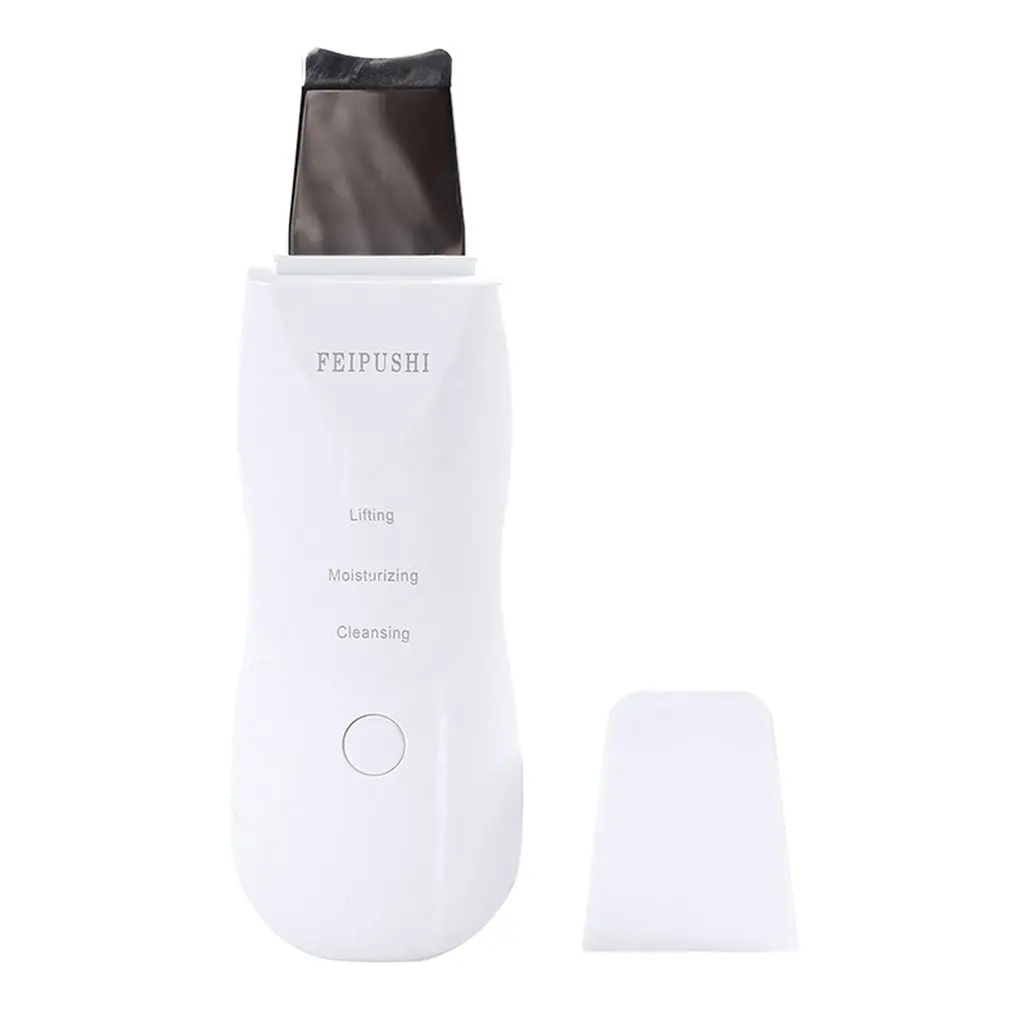 

Rechargeable Ultrasonic Face Skin Scrubber Facial Cleaner Peeling Vibration Blackhead Removal Exfoliating Pore Cleaner Tools