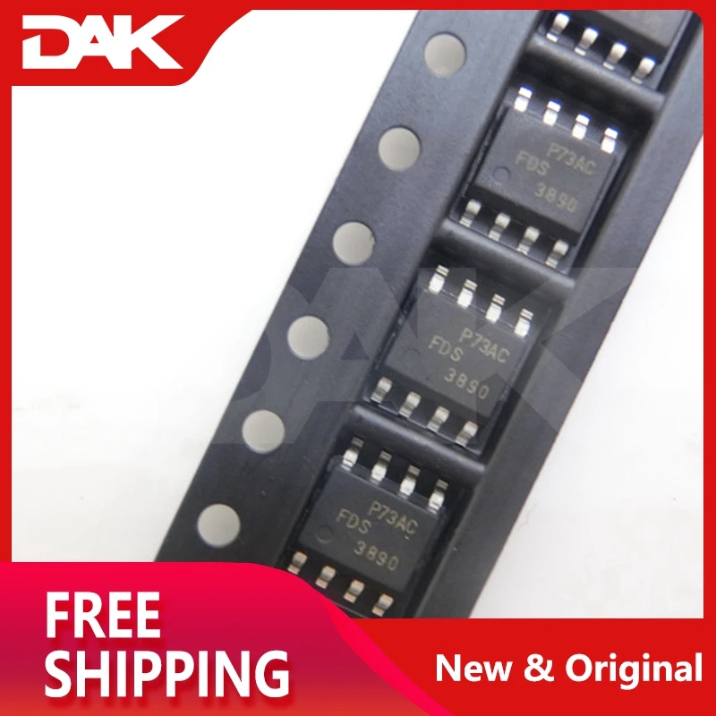 10 шт. FDS3890 микросхема MOSFET 2N-CH 80V 4.7A 8-SO