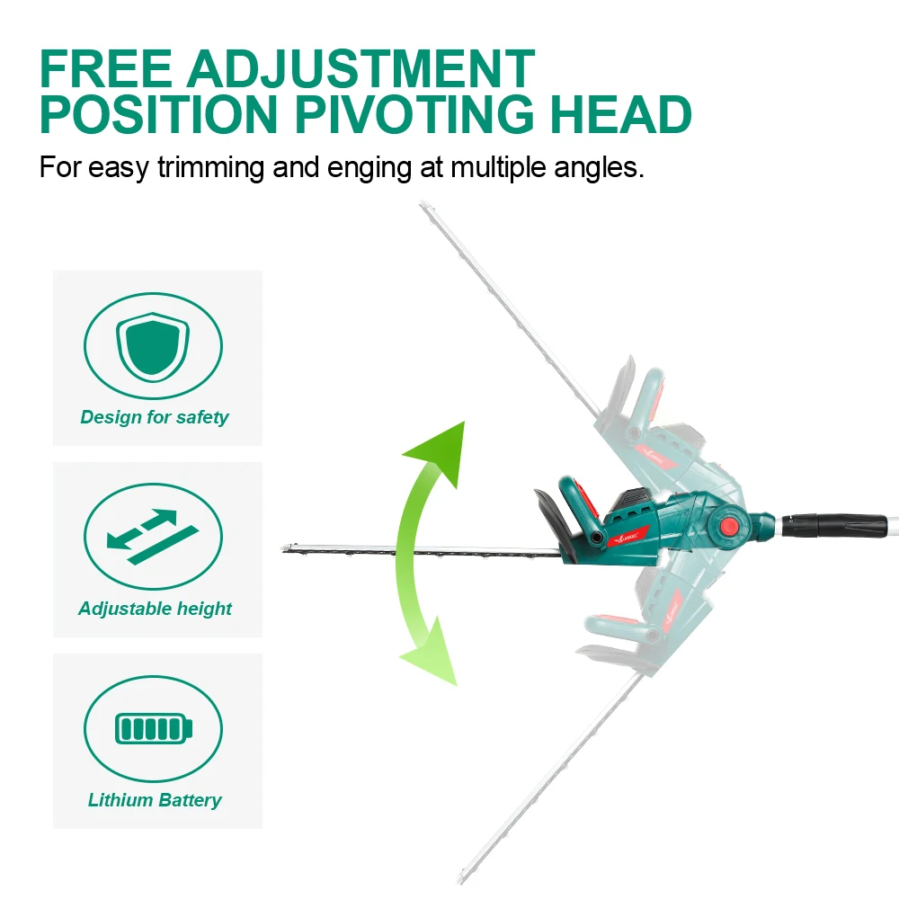 Электрический Резак для живой изгороди LANNERET беспроводные садовые ножницы 20 в 2000