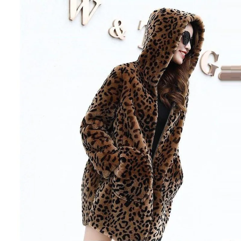 Зимняя одежда теплая Женская куртка новинка зимняя куртка женская мягкая леопардовая Парка женская плюс размер 5XL зимнее пальто Женская