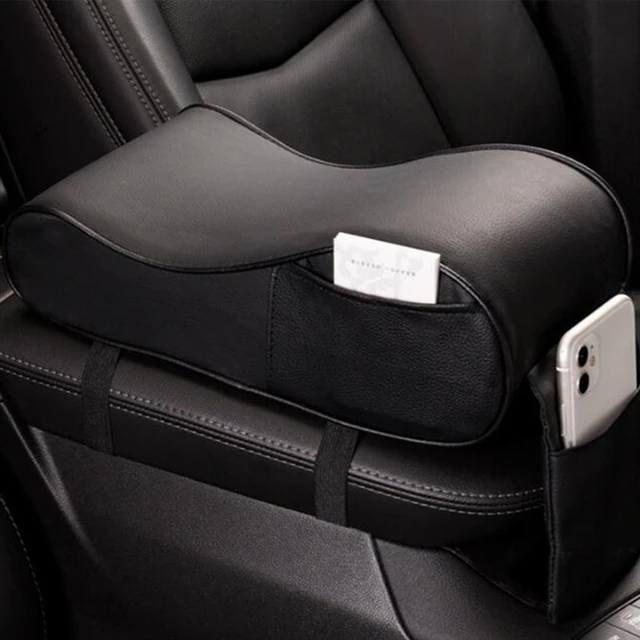 Leather Car Centre Armrest Mat Universal Interior Auto Cushion Storage Box  Cover Protector Pad For Volvo XC40 XC60 XC90 XC70 S60 S80 S90 C30 V70 V90  V50