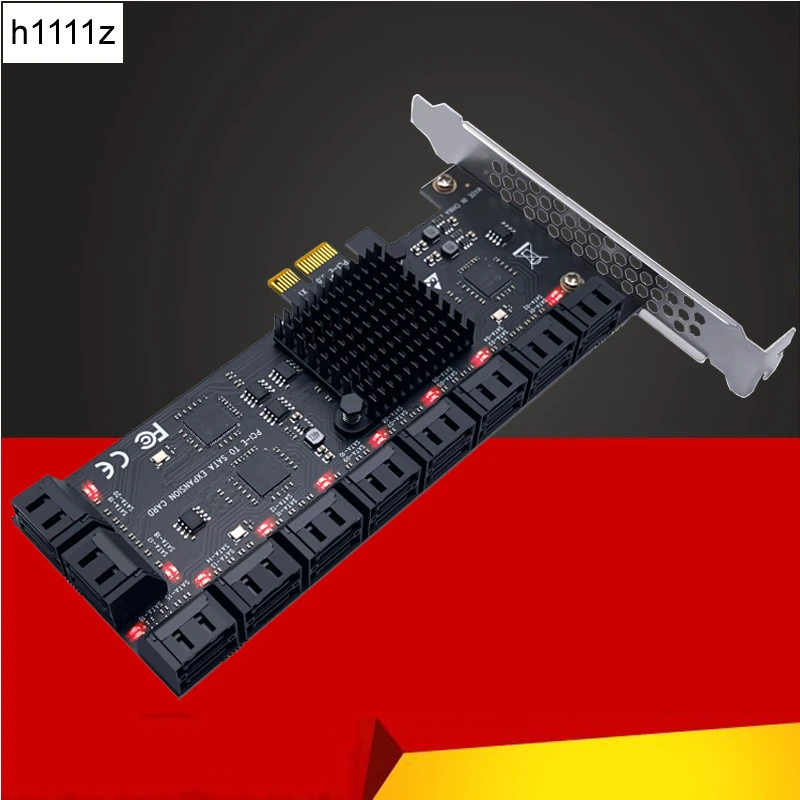 チークマイニングアダプター ポート Sata 6gb Pci 拡張カード Cie To Sata Iii Ciserアダプター Pc New アドオンカード Aliexpress