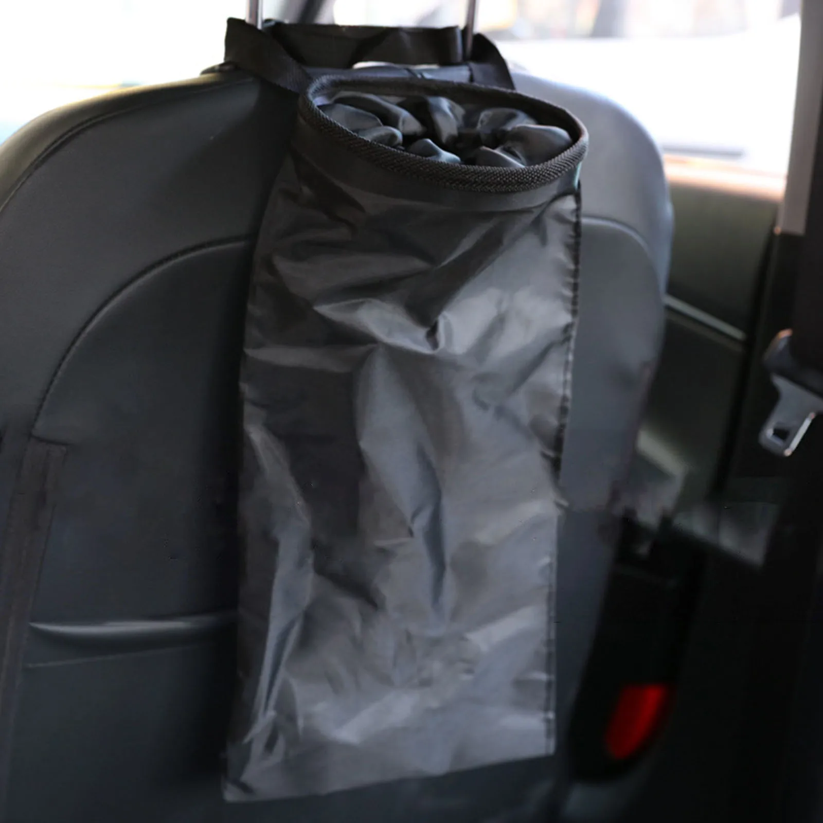 Car Trash Bag Portable Car Seat Back Garbage Bin Bag Auto Trash Holder Case