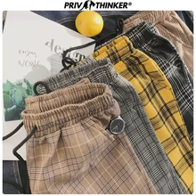 Privathinker, Харадзюку, клетчатые штаны для женщин, брюки 2019, уличная одежда, женские шаровары, осенние женские повседневные штаны размера плюс(China)