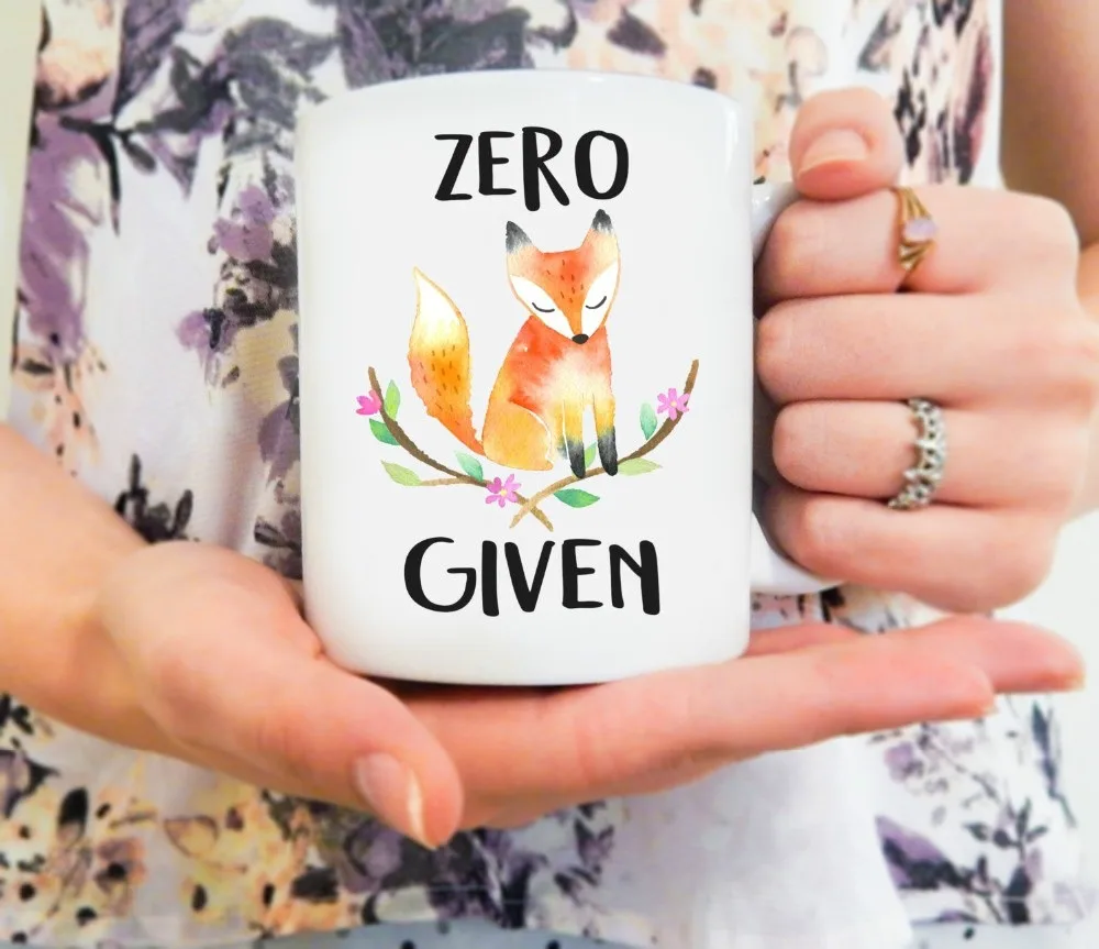 Zero Fox Подарочная кофейная кружка смешная лиса кружки для коллегу подарок умный кляп подарки чашка - Цвет: P3