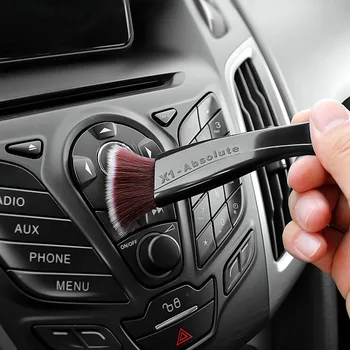 

Double Side Car Air Conditioning Panel Gap Cleaning Brush Auto Dusting Brush Telescopic Brush Microfiber Towel