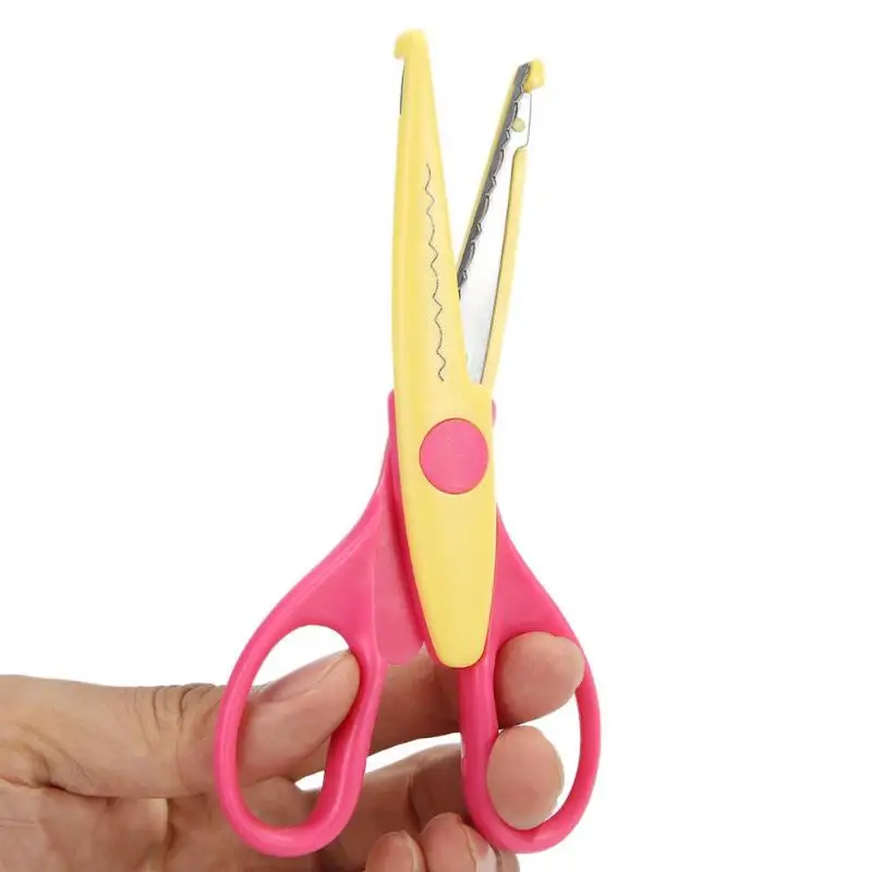 6 шт. Пластиковый DIY альбом для скрапбукинга кружевные ножницы детские школьные принадлежности украшения безопасности резки штампов