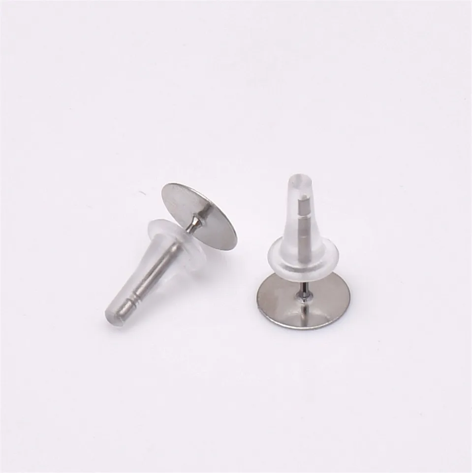 600 Pcs Clear Silicone Earring Backs - 6 Styles Hypoallergenic Rubber Backs For Stud Earrings, Safety Stoppers For Heavy Or Droopy Earrings