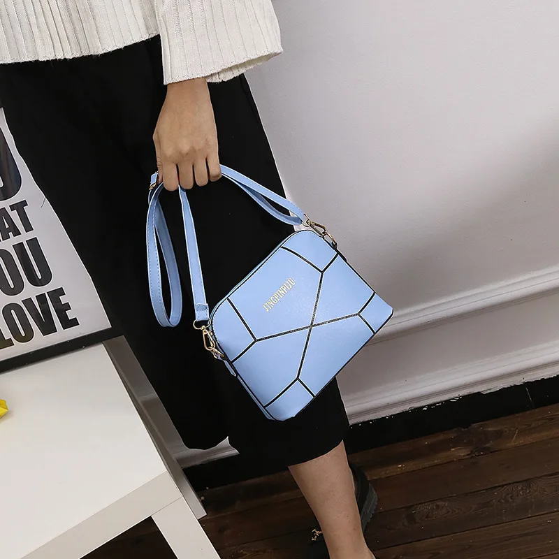 

2017 New Style Korean-style-Style Special Offer Hot Selling Printed Joint Shell Bag Shoulder Bag Crack Bag WOMEN'S Bag