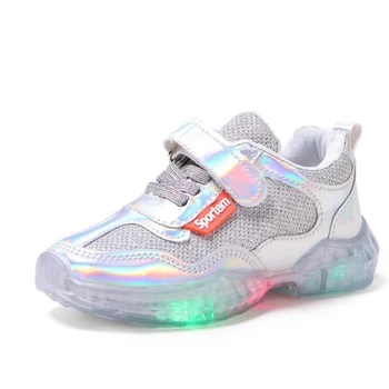 

Autumn and summer crystal light shoes children's laser father shoes boys and girls with light sports shoes LED light shoes