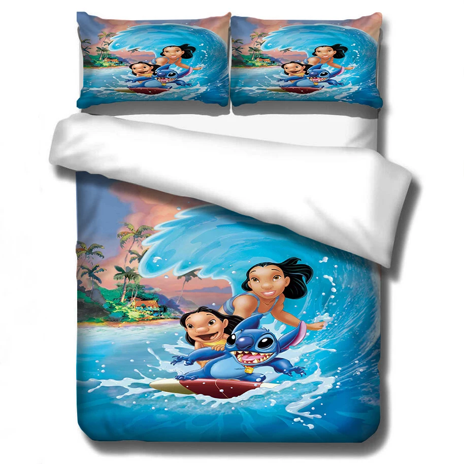 3D Cartoon Anime Bedding Set Quilt Cover Children Boys Girls King Bed Quilt Cover Double Bedroom Decoration (3)