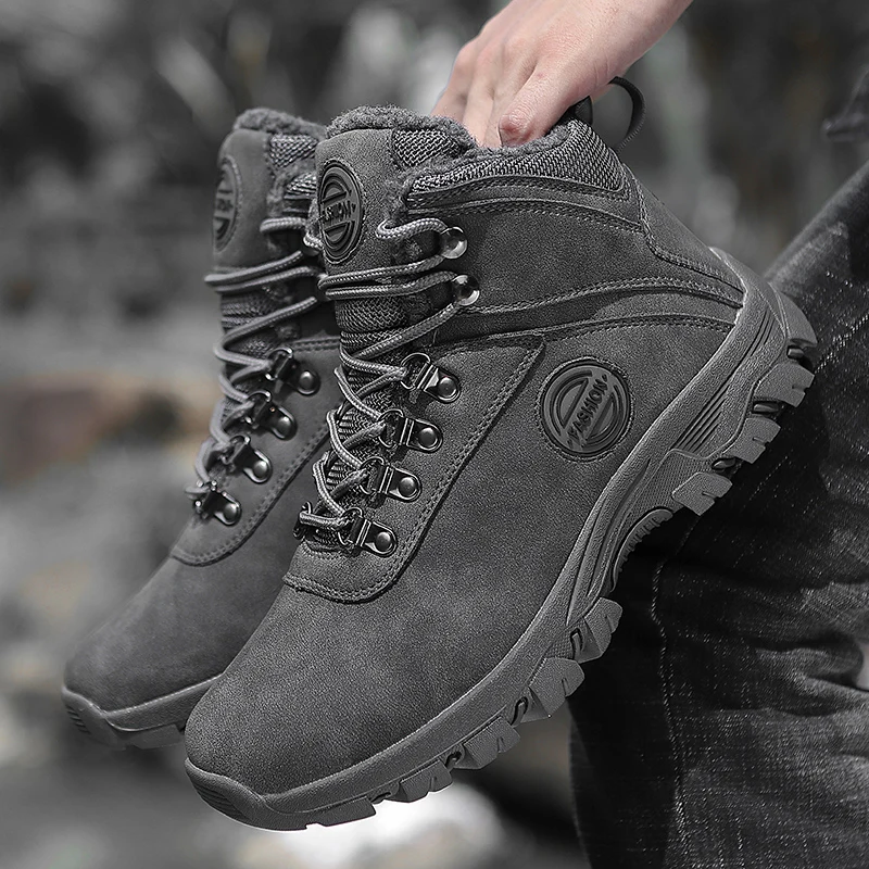Men Hiking Shoes Professional Waterproof Hiking Boots Tactical Boots Outdoor Mountain Climbing Sports Sneakers Boots for Hunting