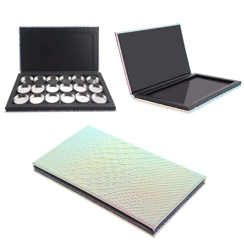 

Fish Scale Empty Magnetic Makeup Palette DIY Eyeshadow Concealer Holder Case R3MF
