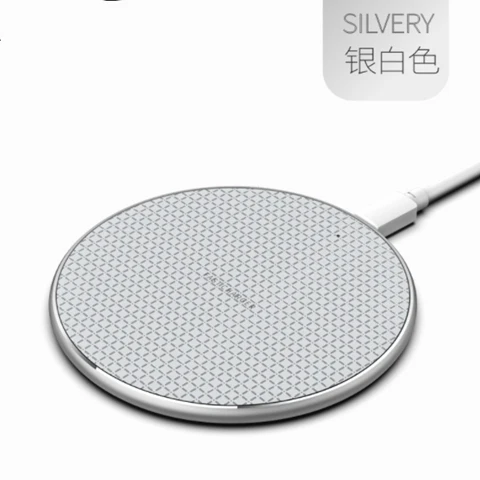 15W Qi Wireless Charger For iPhone 13 13Pro MAX 12 13 mini Induction Fast Magnetic Wireless Charging Dock Pad For Samsung Xiaomi 10W Silver gray