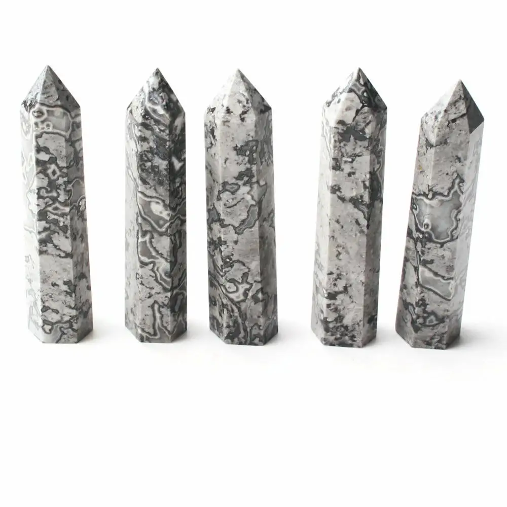 natural crystal wand point picasso quartz crystal point for decoration natural crystal wand point picasso quartz crystal point for decoration