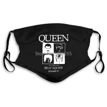 

Vintage RARE 1982 Tour Concert Freddie Mercury Billy Squire Reprint Design Style New Men's Women's Mouth Mask Filter