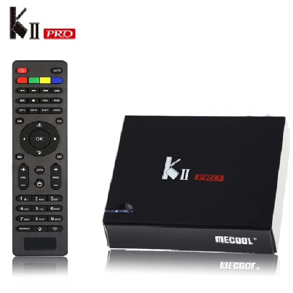 KII PRO DVB-S2 DVB-T2 декодер Android 7,1 Smart tv Box 4K S905d четырехъядерный 2 Гб 16 Гб медиаплеер 2,4 г/5 г Wifi MECOOL телеприставка