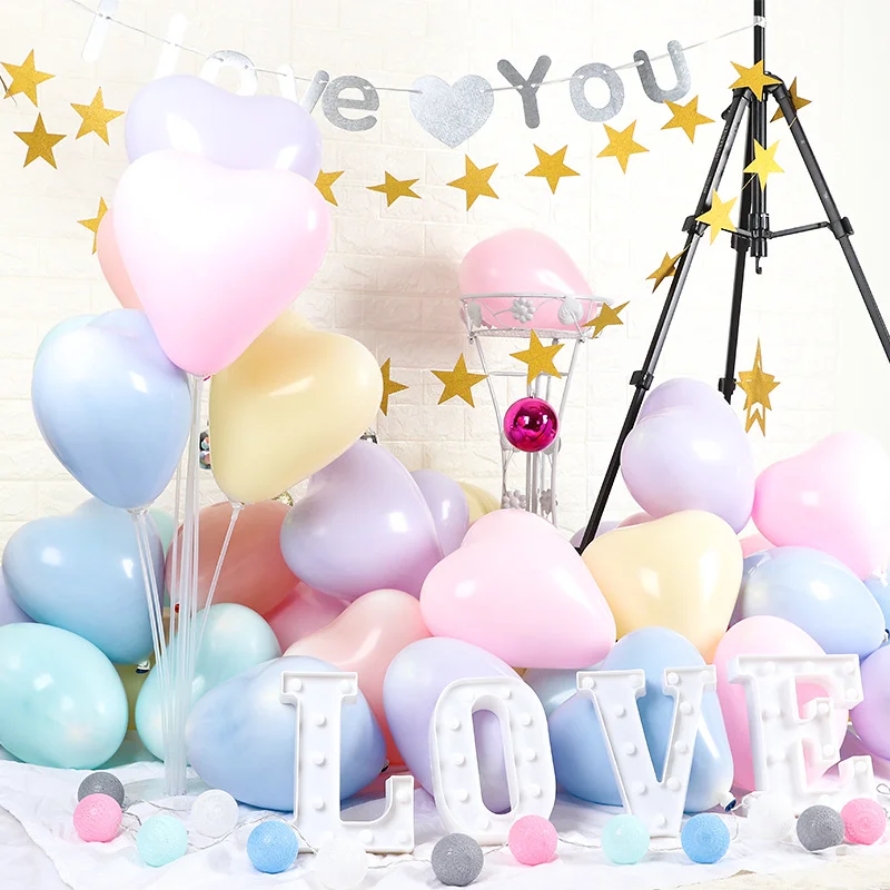 20 шт. воздушные шары в виде макаруна, любви, свадьбы, вечеринки, свадьбы, декоративные воздушные шары, предложение на день рождения, сцена, компоновка, воздушные шары