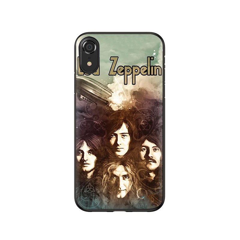 B12 Rock Band Led Zeppelin Мягкий ТПУ силиконовый чехол для телефона iPhone 5 5S 6 6s 7 8 plus X XR XS 11 Pro Max - Цвет: B12