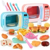 Kid's Kitchen Toys Simulation Microwave Oven Educational Toys Mini Kitchen Food Pretend Play Cutting Role Playing Girls Toys 1