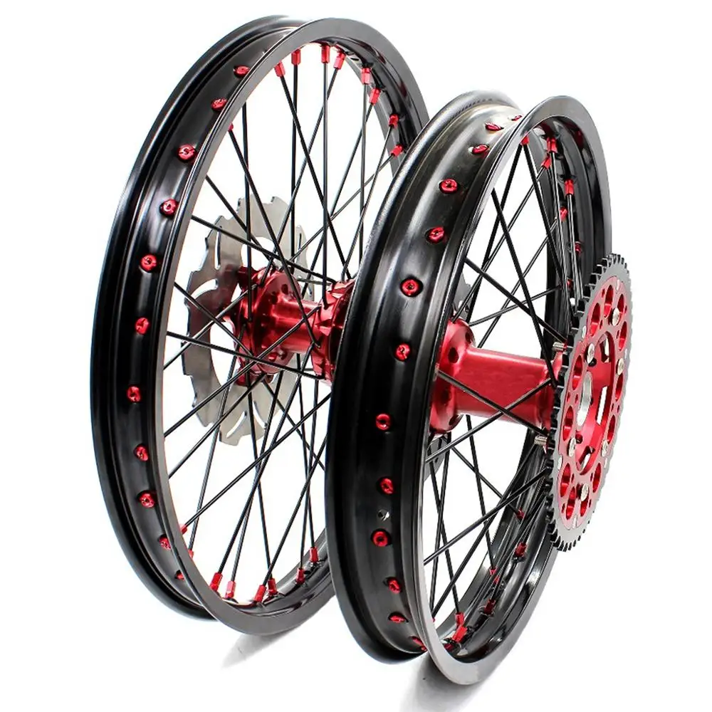 KKE 21/18 мотоцикл полный эндуро колеса Набор для HONDA XR400R/XR600R 1996 97 2001 2002 2003 04/1991 2000 диск