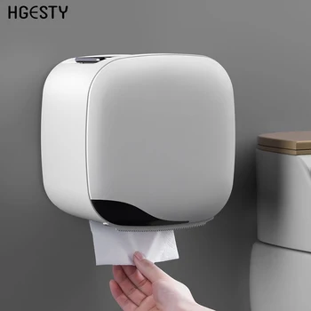 

Waterproof Toilet Paper Holder Wall Mounted Toilet Tissue Box Shelf Bathroom Roll Paper Towel Holder Stand Case Tube Storage Box