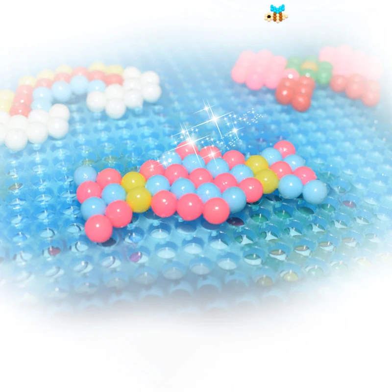 24 colors 6000pcs Refill beads puzzle Crystal DIY water spray beads set ball games 3D handmade magic toys for children 3