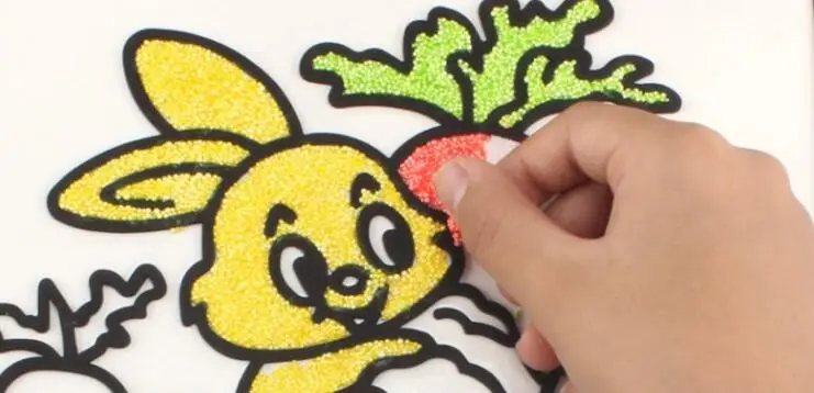 Colorful Children Drawing Toys Snow Pearl Mud Painting board Drawing Toys Art Early Educational For Kids Creative
