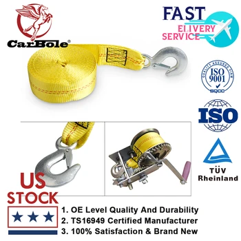 

Carbole Brand new and High quality Heavy Duty Tow Winch Boat Trailer Replacement Strap W/ Hook 10000 lb 2" x20'