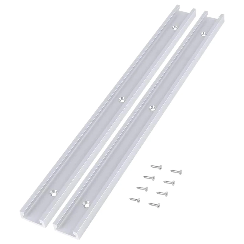 2Pcs T Track Miter Jig Fixture Slot Straight Edge Clamping Tool Guide Aluminum Alloy T-Slot Locking Handle | Инструменты