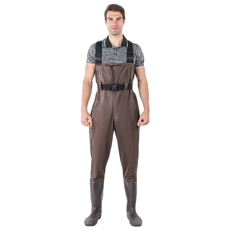 Bootfoot à Prova Água com Mosca Peito de Borracha Terno com Camuflagem Mulher Dwaterproof Pesca Waders Wading Botas Calça Confortável