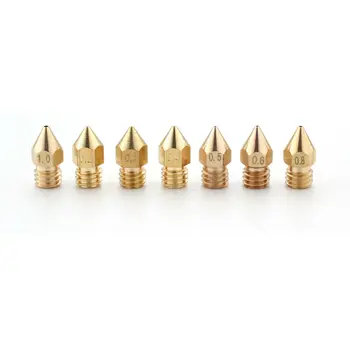

M6 Thread Exturder Nozzles Brass Set Printer For Anet A8 Tevo Tarantula Duplicator Prusa i3