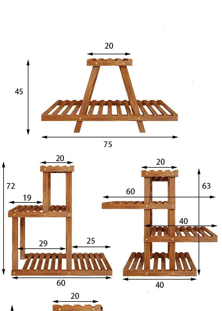Madera Estante Mueble Para Plantas настольные комнатные садовые полки для горшка Dekoration балкон Цветочная полка стойка подставка для растений