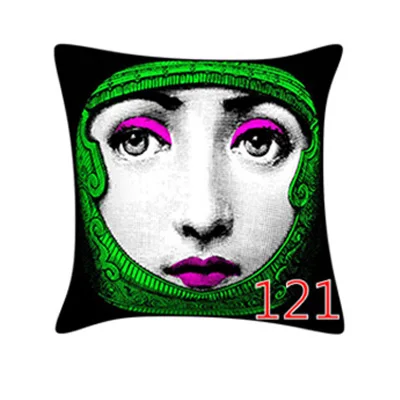 13 Винтаж rosenthal Piero fornasetti Подушка Красота уход за кожей лица Хлопок и лен с принтом подушки с сердцевина из хлопчатобумажной пряжи автомобиля офис диван наволочка подушки для дома - Цвет: 13