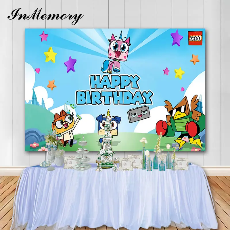 

InMemory 220x150cm Vinyl Lego Box Animal Photography Backdrop For Children Backgrounds For Photo Studio Customize