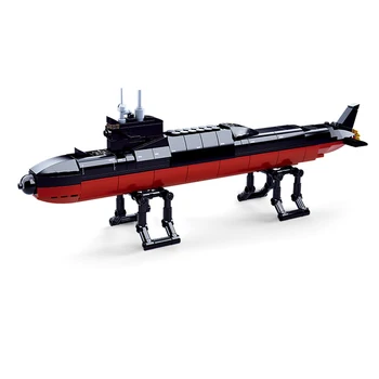

Submarine Military Ship Carrier Warship Battle Cruiser Frigate Model Building Blocks Bricks Toys Gifts