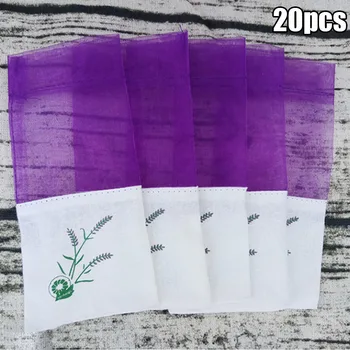 

20PCS Empty Sachet Bags Portable Lavender Fragrance Purse Bag For Storage Spice Saving Dried Lavender Grain Other Herbal Plants