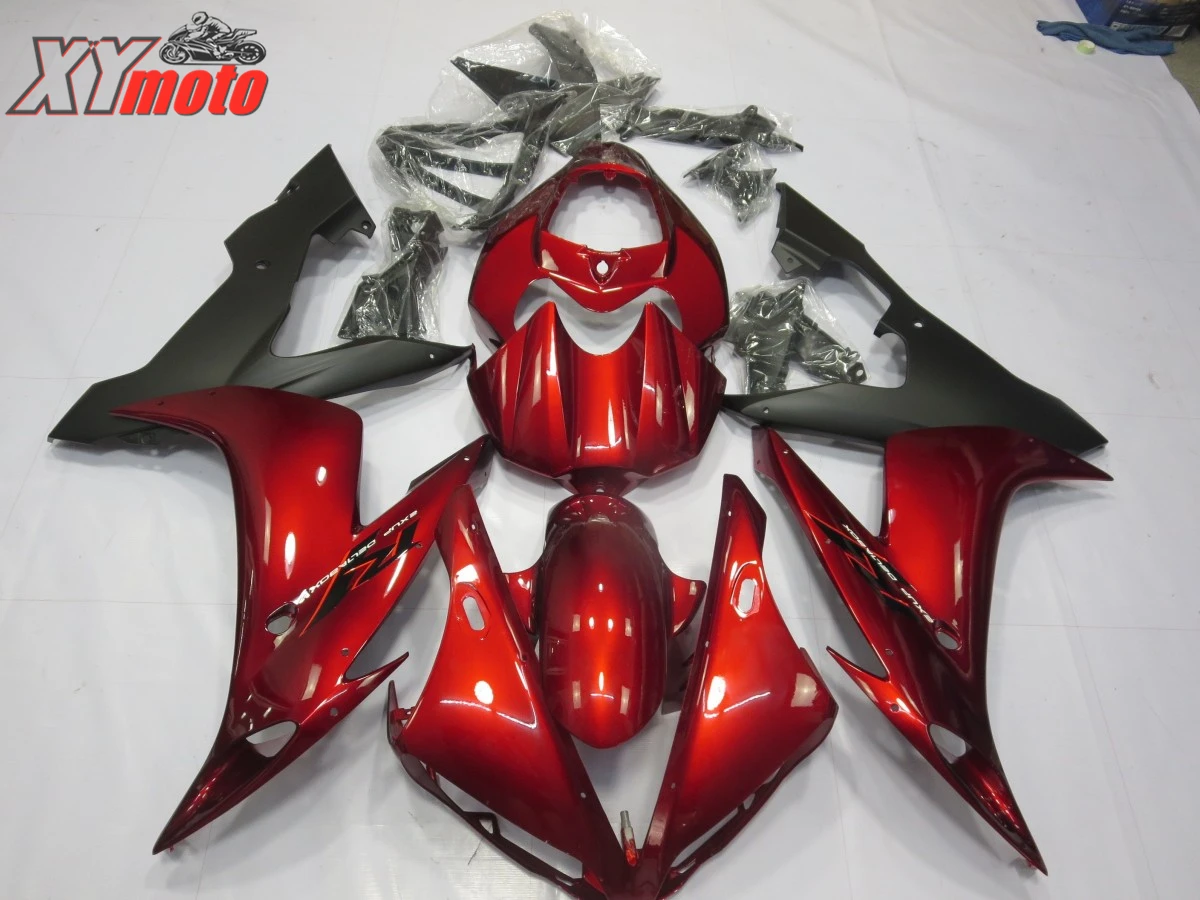 

Motorcycle Fairing Kit For Yamaha YZF1000 R1 04 05 06 Injection ABS Plastic Fairings R1 2004-2006 Gloss Wine Red Bodyworks
