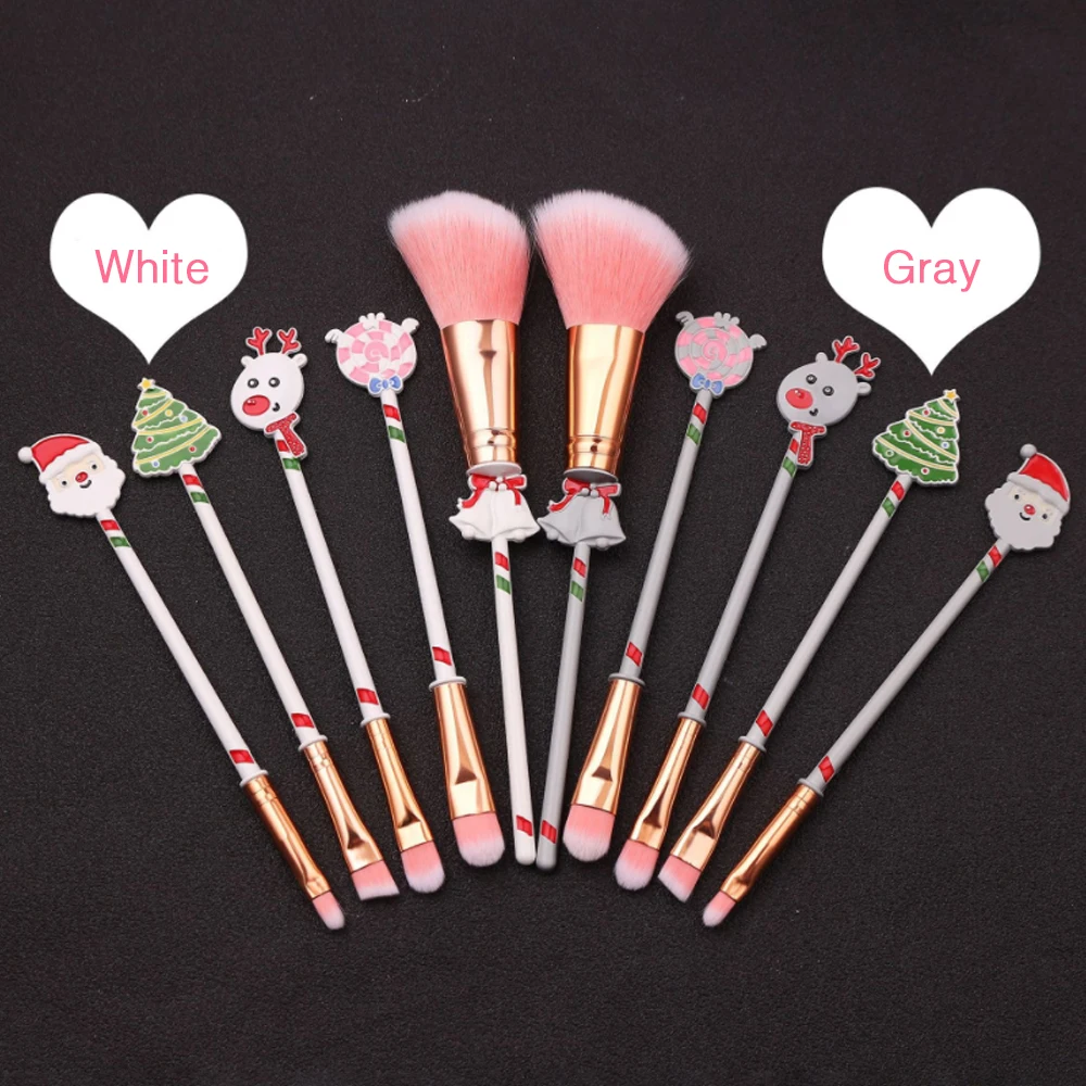 Newest-5pcs-Christmas-Makeup-Brushes-Set-Foundation-Blending-Power-Eyeshadow-Eyebrow-Eyeliner-Brush-Cosmetic-Brushes-Tool (4)
