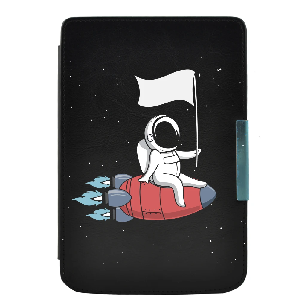Чехол из искусственной кожи с принтом для pocket book touch lux 3 626 plus чехол для чтения книг+ Защитная пленка для экрана(также подходит для 614/615 plus/624/626