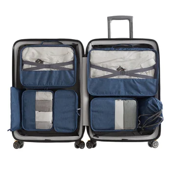 

7Pcs Portable Travel Bags Sub-packing Finishing Bag Waterproof Large-capacity Handbag Accessories E2S