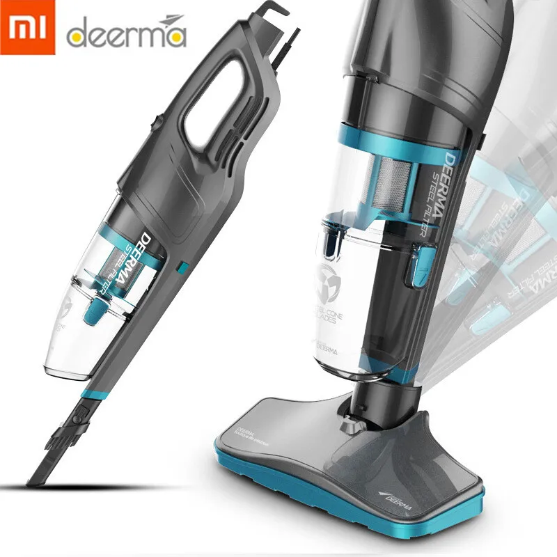 

Xiaomi Deerma DX920 Handheld Vacuum Cleaner 2 in 1 Low Noise Lightweight With Steel Filter Dust Collector Aspiratior Machine