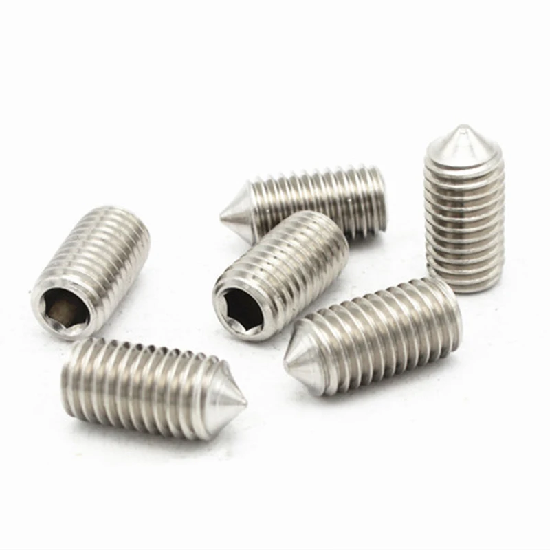 

M2.5/M3/M4/M5 GB/T80 GB78 Set Screw 304 stainless steel Hex Hexagon Socket Allen Cup Point Grub Screw Set Bolt